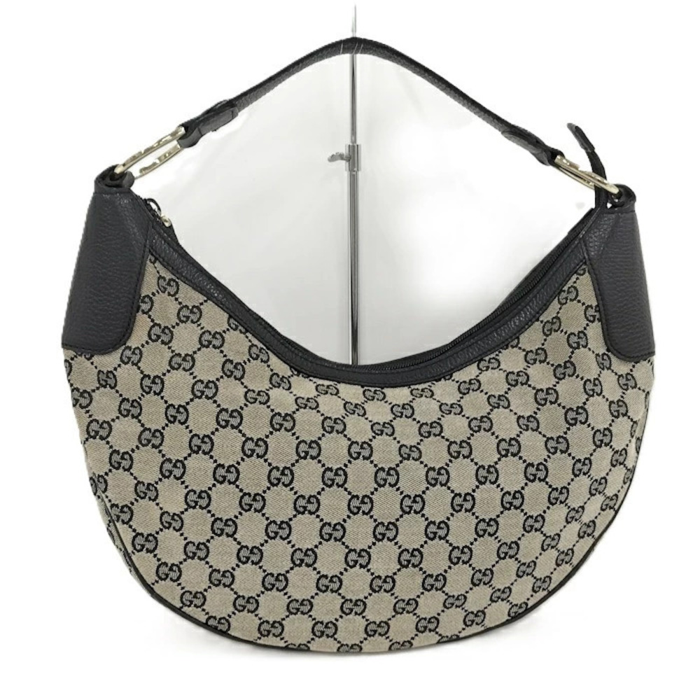 Gucci Handbag GG Canvas Leather Black